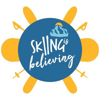 SIB Blog: Skiing is Believing logo with blue circle in the middle that reads 